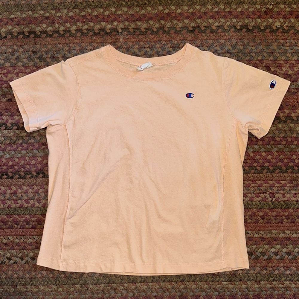 Champion Light Orange Basic Boxy Tee - image 1